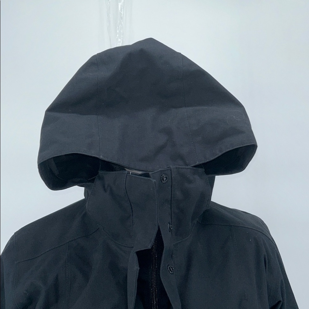 Patagonia Women's Vosque 3-in-1 Parka Black Trench Coat Size M - Picture 3 of 15